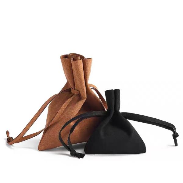 Brown White Black Sunglasses Microfiber Pouch With Drawstring