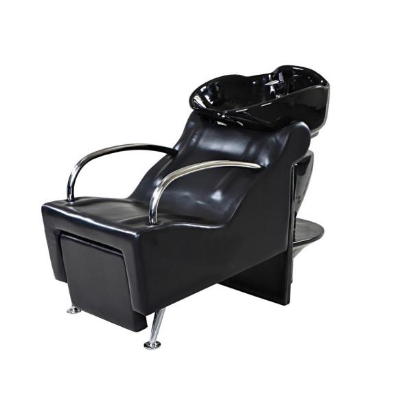 Commercial Salon Backwash Unit Pu Leather , Hydraulic Shampoo Sink And Chair