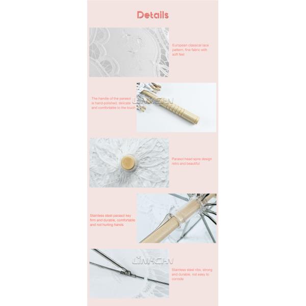 Professional personalised lace umbrella for women for promotional wedding party supplies