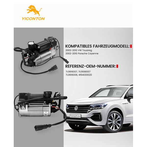 4MO616005H Air Suspension Compressor, Suitable for Audi Q7 2016–2023 / Q8 2019–2023 / Volkswagen Touareg