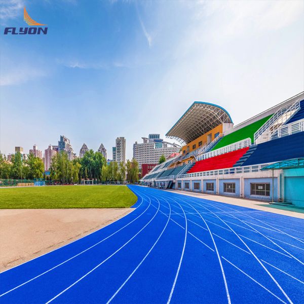 Eco-Friendly Shock Absorption Anti-Slip Sandwich System Tartan Track for Athletic Running