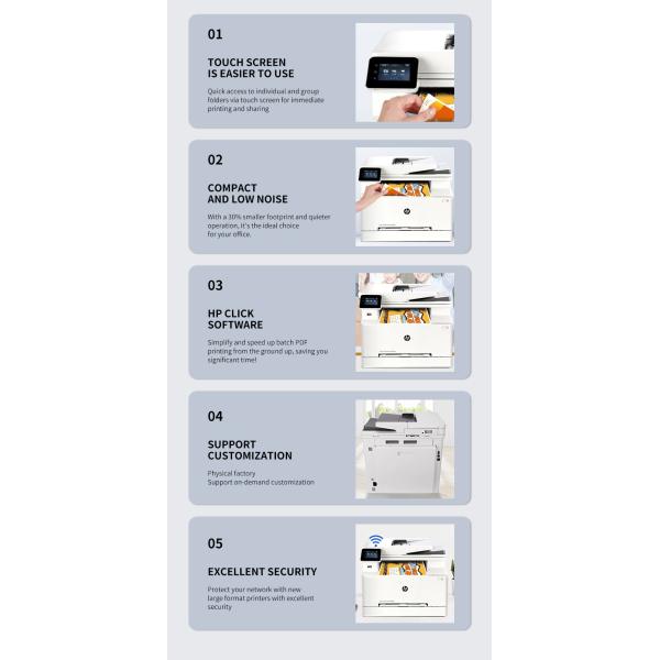 HP M283fdw Color Laser Printer Home A4 Double-Sided Wireless Office Copy and Scan All-in-One 479 Office Document Printing Copier