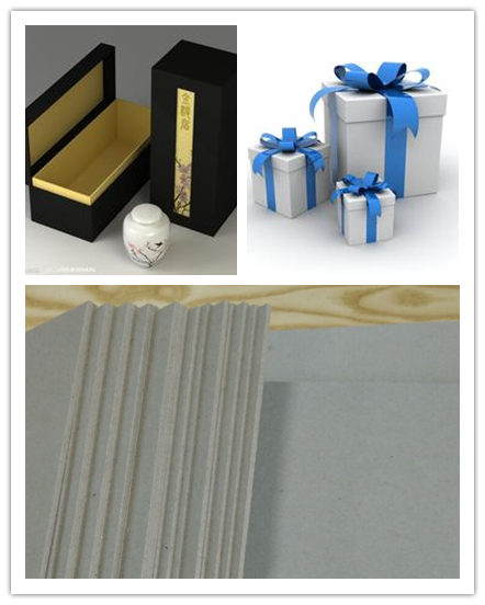 Hard stiffness thicker Grey Chipboard used for various package boxes