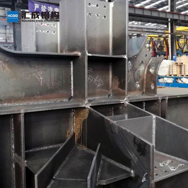 High Load Bearing Steel Structural Components H Beam Custom Sizes Q235B Material