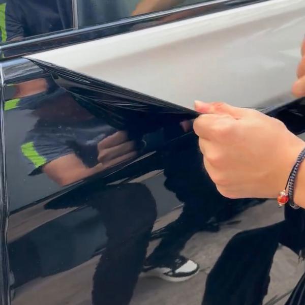 Gloss PET Racing Orange Color Vinyl Wrap Protective Film Full Car PPF