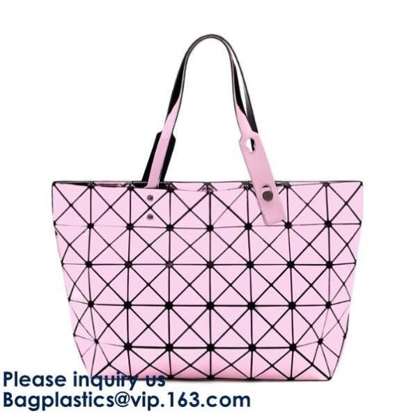 Ladies Designer Tote Bag Shoulder PVC Shopper Bag,Tote Handbag Handles Clear PVC Shopper Bag with Large Capacity