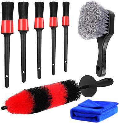 Escova de limpeza Kit Include do carro dos PP 5 escovas de detalhe do carro