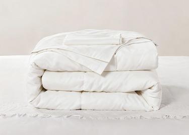 Eco Melange Cotton Recycled Polyester Comforter Set Full Size Comforter Sets