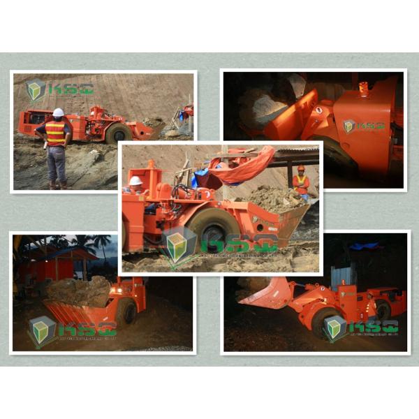 Orange Yellow One Cubic Meter Load Haul Dump Machine Underground Mining