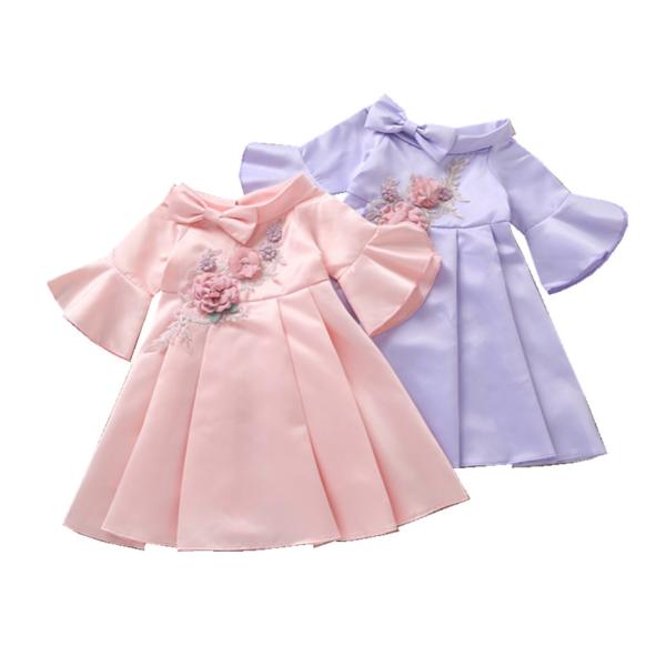 Princess Summer Children'S Clothing Flower Bow Children'S Dress