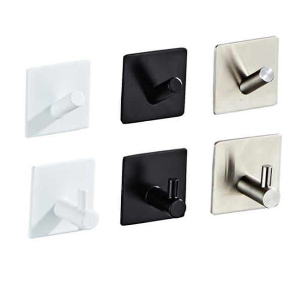 Non-Punching Heavy Duty Stainless Steel Sticky Hangers Wall Hooks Adhesive Hooks