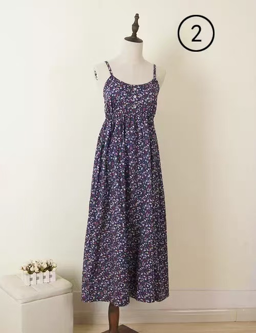 2026 New Prints Pure Cotton Plus-Size Friendly Beach Dress for Summer Vacation
