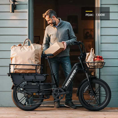 Wholesale Stock Yeestep Electric Bike Family Ebike Snow Bike Electric Sport Beach Sand Mountain Offroad 7 Speed Cargo Ebike