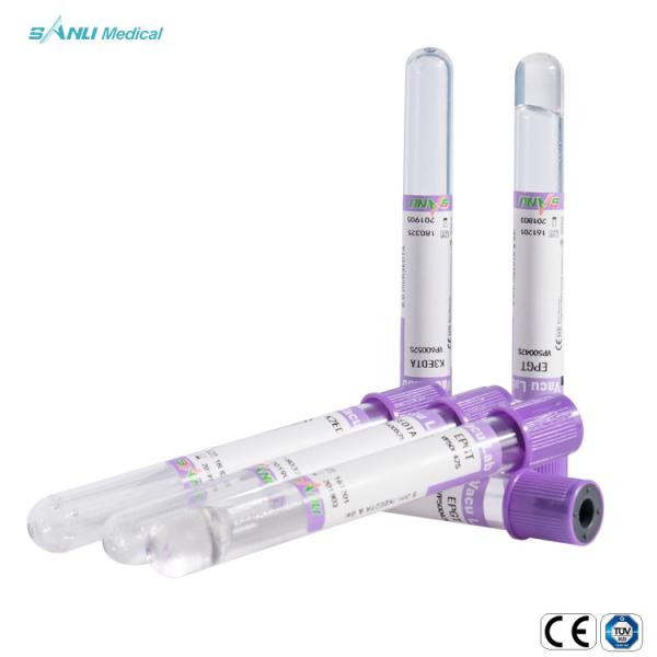 Vacuum Blood Collection Tube EDTA 8ml 10ml PET Material