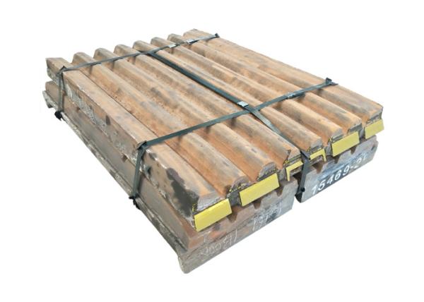 Mining and quarrying jaw crusher jaw plate material high manganese steel