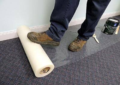 Fita personalizada 60cm x 100m da proteção do filme/tapete da proteção do tapete