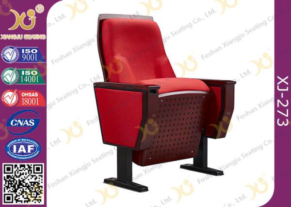 Chinese Carst Iron Meeting Room Seating / Lecture Hall Chairs With Speaker