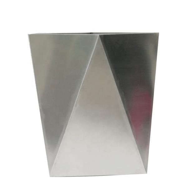 Factory Outlet Stainless Steel Flower Pot Outdoor Polygon Flower Box Shopping Mall Public Street Plant Pot