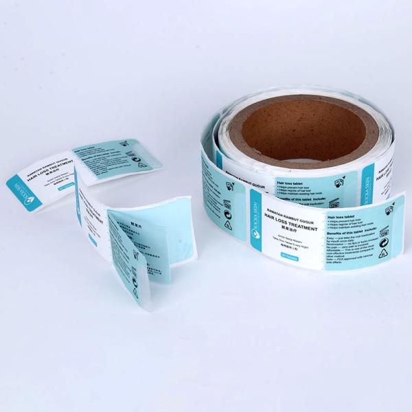 Multi layer seal label customization cosmetic sticker folding instructions double-sided double-layer