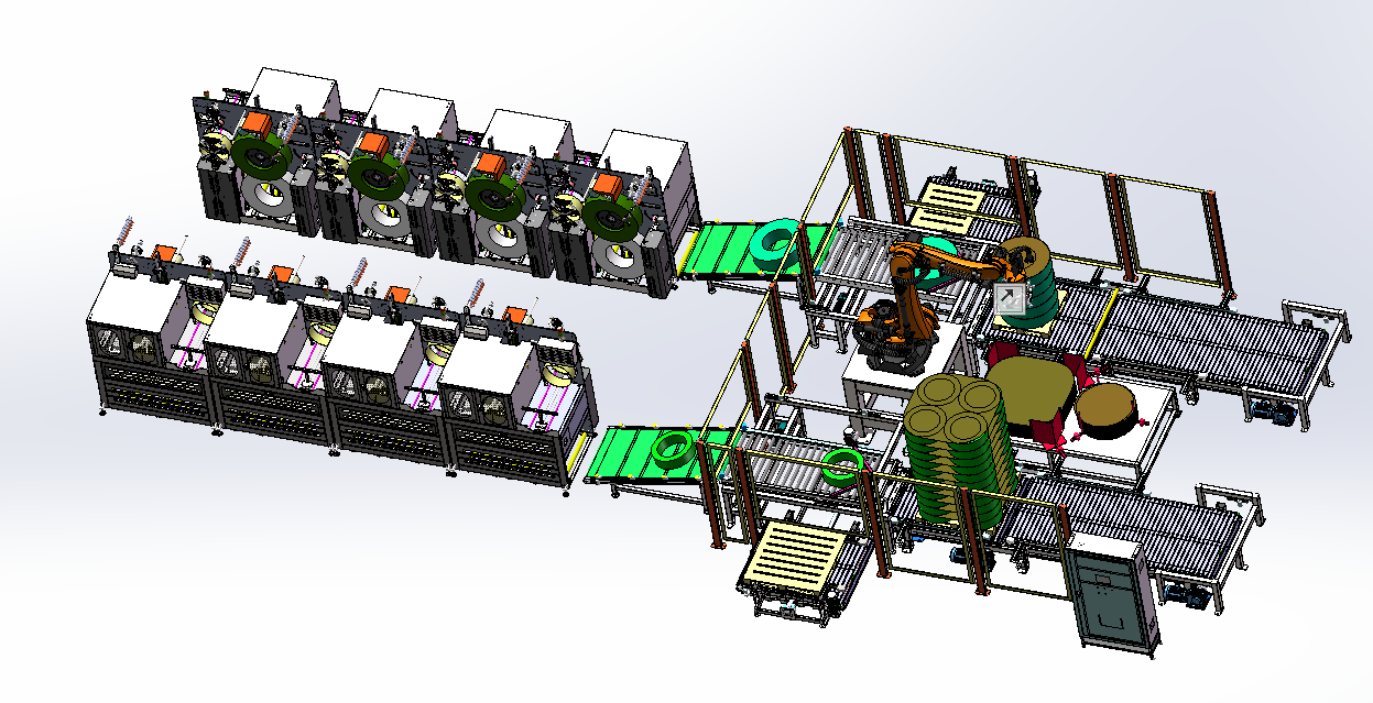 CE ISO Automatic Palletizing System High Productivity 480V Palletizing Solutions