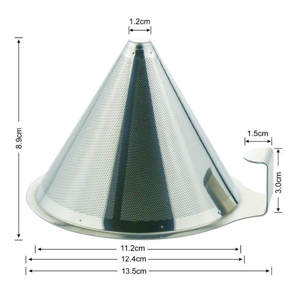 Premium Pour Over Dripper Perforated Mesh Fine Holes Good Performance