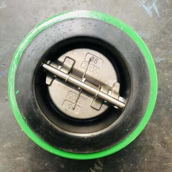 Design Api 594 Industrial Retainerless  Ductile Cast Iron Wafer Dual Plate Non Return Check Valve