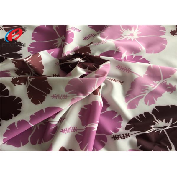 Повторно использованная ткань лайкра полиэстера Свимвеар, 4 - связанная путем ткань простирания