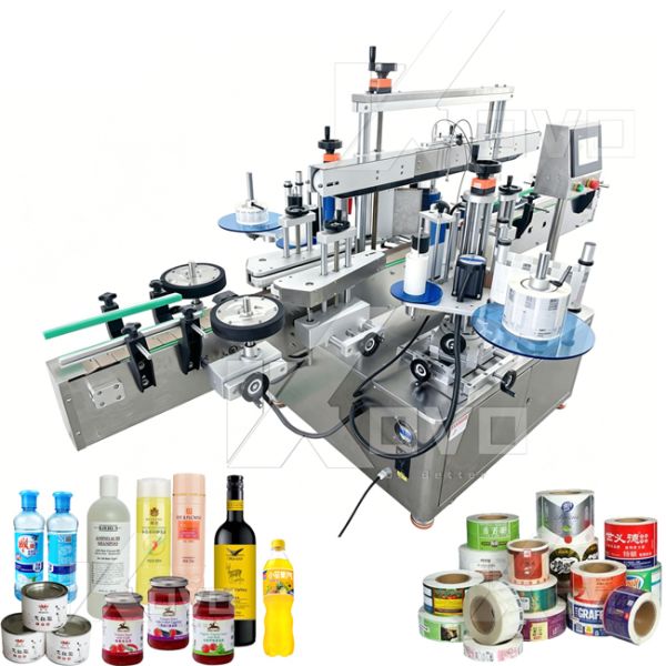 Shampoo Square Round Bottle Double Side Sticker Hand Wash Automatic Labeling Machine