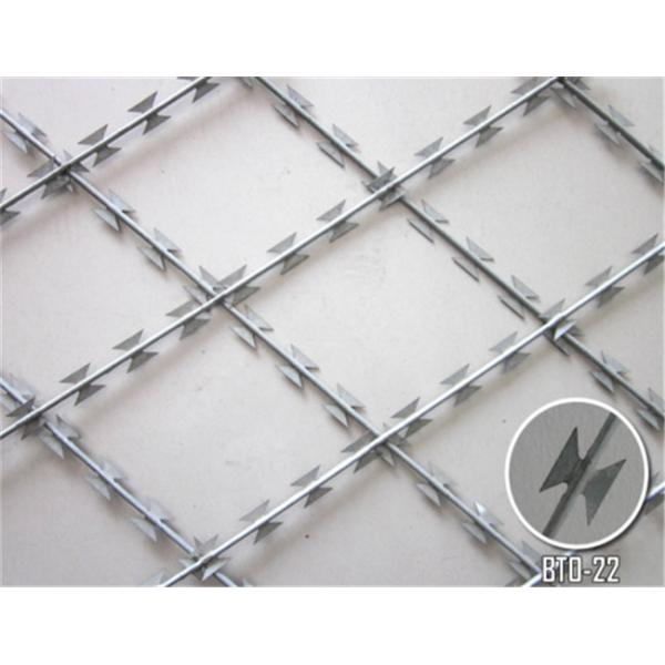 100mm * 200mm размера отверстия оцинкованный сварный бритва колючей проволоки