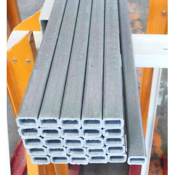 Smooth Processing Service Cutting Lightweight Fiberglass FRP Rectangular Tube for Children Hockey Stick Handle