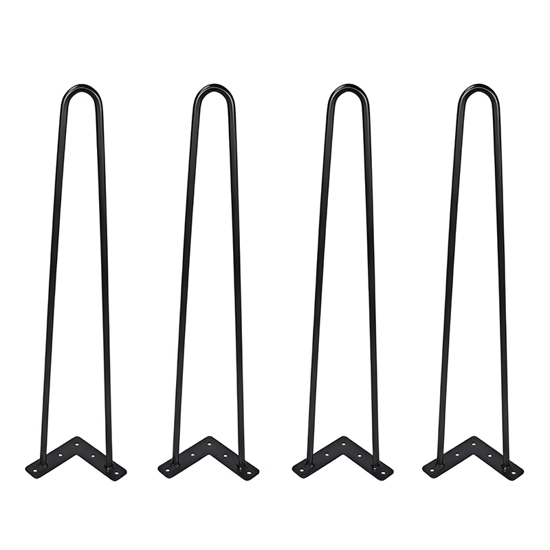 Modern Metal Hairpin-Style Table Legs Black Cast Iron Table Leg Bracket for Bar Table & Dining Table
