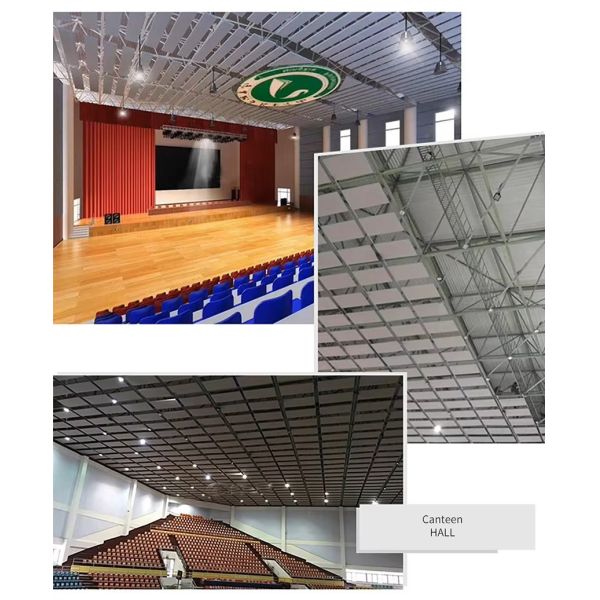 9mm Thickness Polyester Fiberglass Ceiling Panel For Modern Interior Design