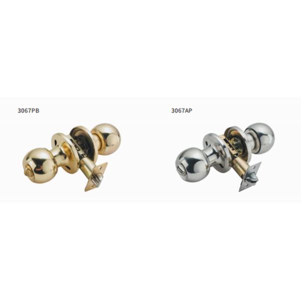 Почищенный щеткой замок цилиндра двери ручки нержавеющей стали металла сферически для дверей домочадца