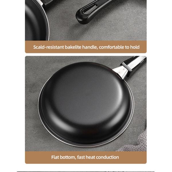 Wholesale TOP Seller 9-Inch Cooking Pot Non Stick Fry Pan Cookware Cast Iron Frying Pans With Anti-Heat Handle