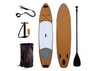 Placa de pá Standup de bambu comercial ajustada pescando o suporte acima da placa de pá Aqua Marina Sup Board