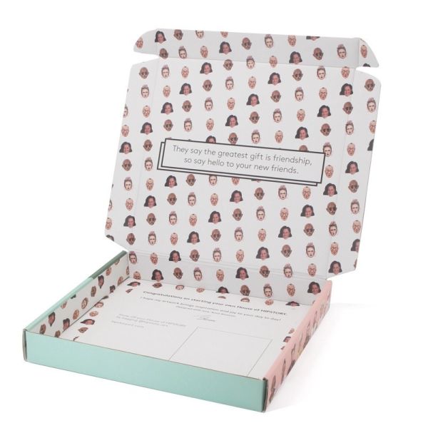 White Cardboard Custom Clothing Packaging One Piece Flip Top Gift Box With Interior Lining