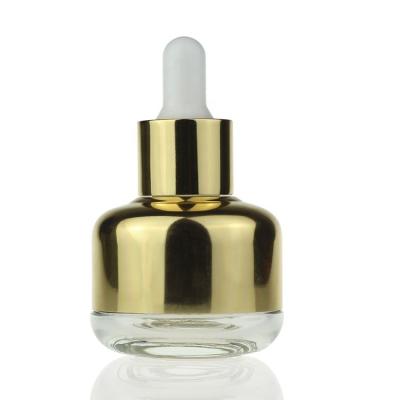 Garrafa de vidro de empacotamento do conta-gotas do óleo essencial do soro da composição por atacado da fantasia 30ml