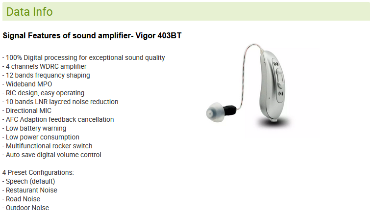 ОБРЯД Bluetooth RIC 4 слухового аппарата цифров канала