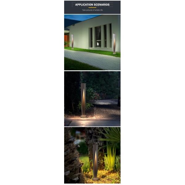 Света поляка лужайки Ип65 5В для яркости алюминиевого случая заливки формы сада высокой