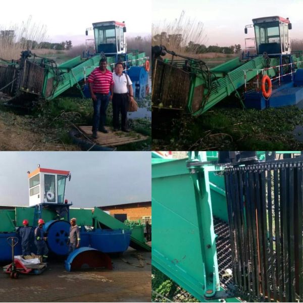 Diesel Automatic Skimmer Aquatic Weed Harvester with 3000 sqm Work Ability 1.5M Cutting Width and Automatic Discharge