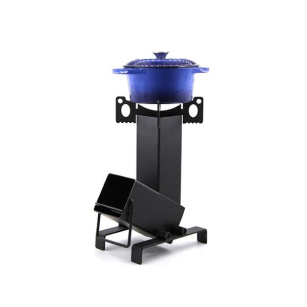 Cook Rocket Patio Heater Wood Burning Stove Steel Fire Pits Customized for Camping