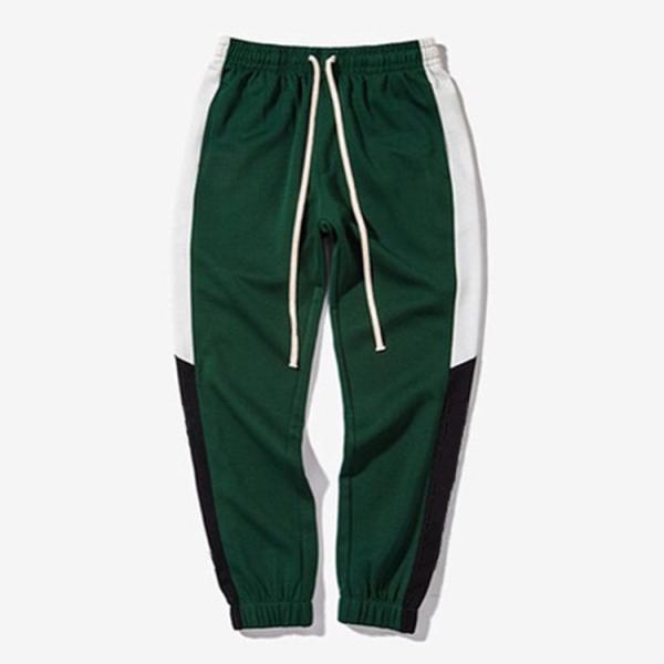 Side Striped Printing Mens Leisure Pants / Gym Casual Sports Pants Quick Dry
