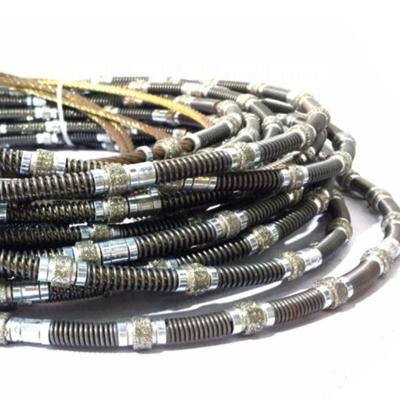 8.8mm Fast Cutting Diamond Cutting Wire Quarry Diamond Wire Saw For Cutting Qaurry