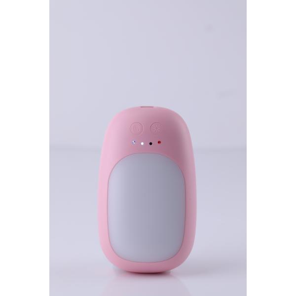 5200mAh Pink Hand Warmer Battery Pack with Mobile Phone Charging Function