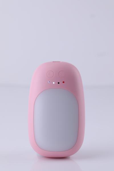 Pink Portable Charger Hand Warmer 5200mah Handwarmer Phone Charger