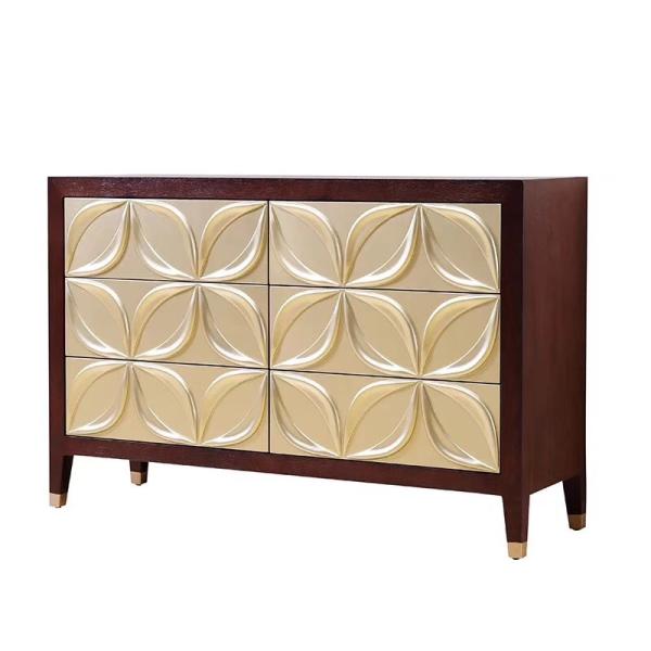 SGS Living Room Antique Bedroom Cabinet Solid Wood Painted Cabinet Chest Of Drawers