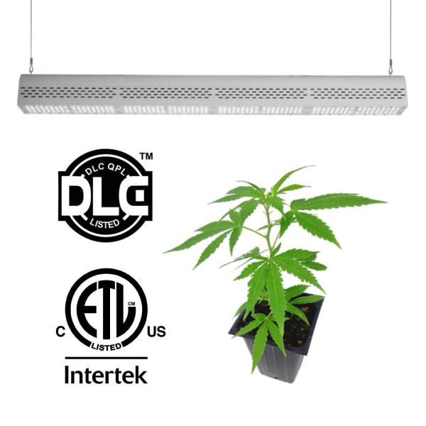 ETL Listed Passive Cooling Hydroponic Led Grow Lights White Shell Design