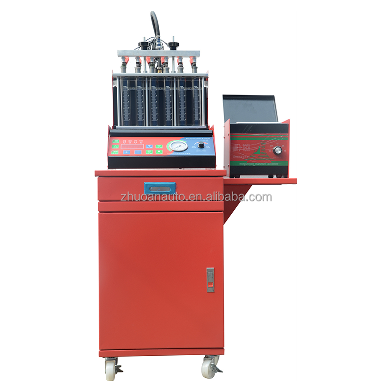 Automotive 6 Cylinders Fuel Injection Nozzle Cleaning Machine 50Hz Split Design