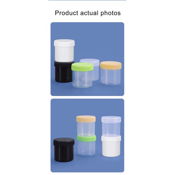 100ml Empty Plastic Jar With Colorful Customized Lid Food Grade Storage Clear Container Leak Proof for Liquid
