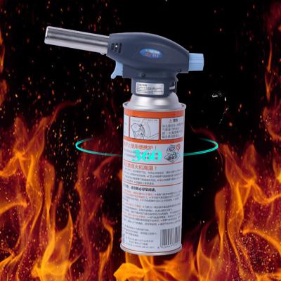 Black Plastic 17cm Kitchen Gas Torch For Food Heating